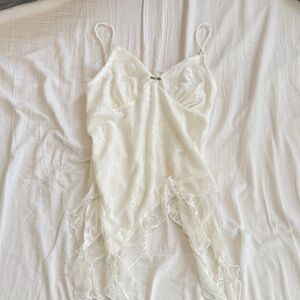 Elegant Vintage White Lace Top